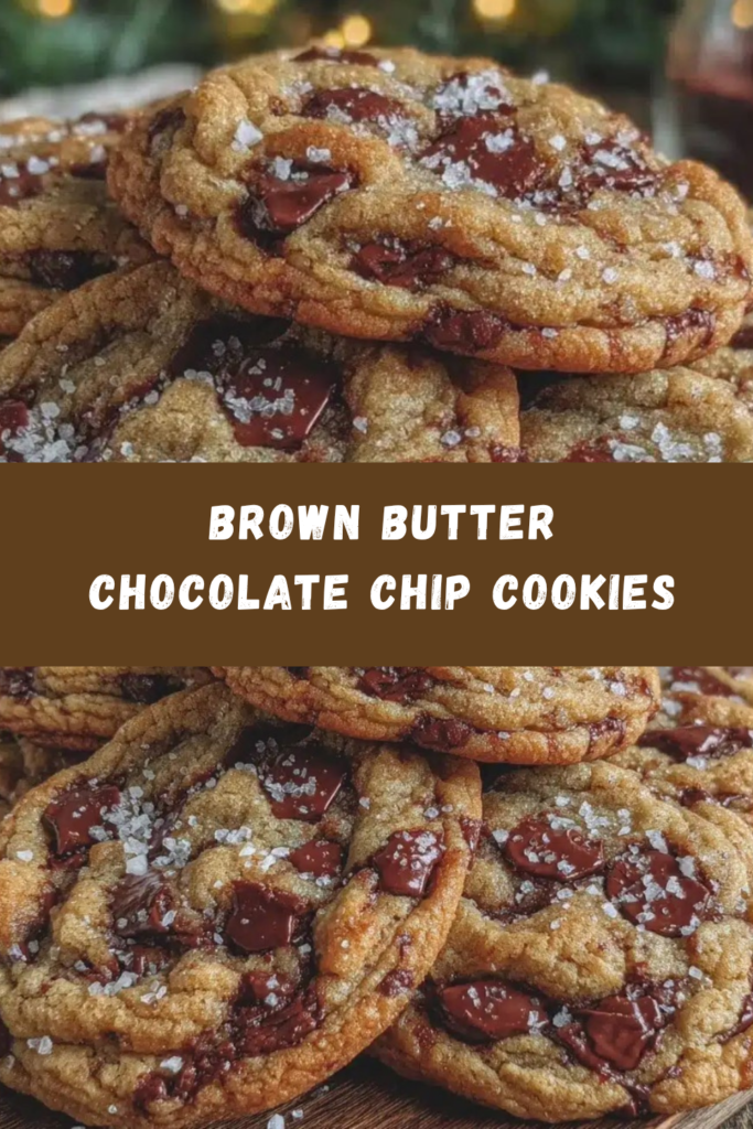 Brown Butter Chocolate Chip Cookies 1 Brown Butter Chocolate Chip Cookies Recipe Perfect for Easy Homemade Treats with Flaky Sea Salt